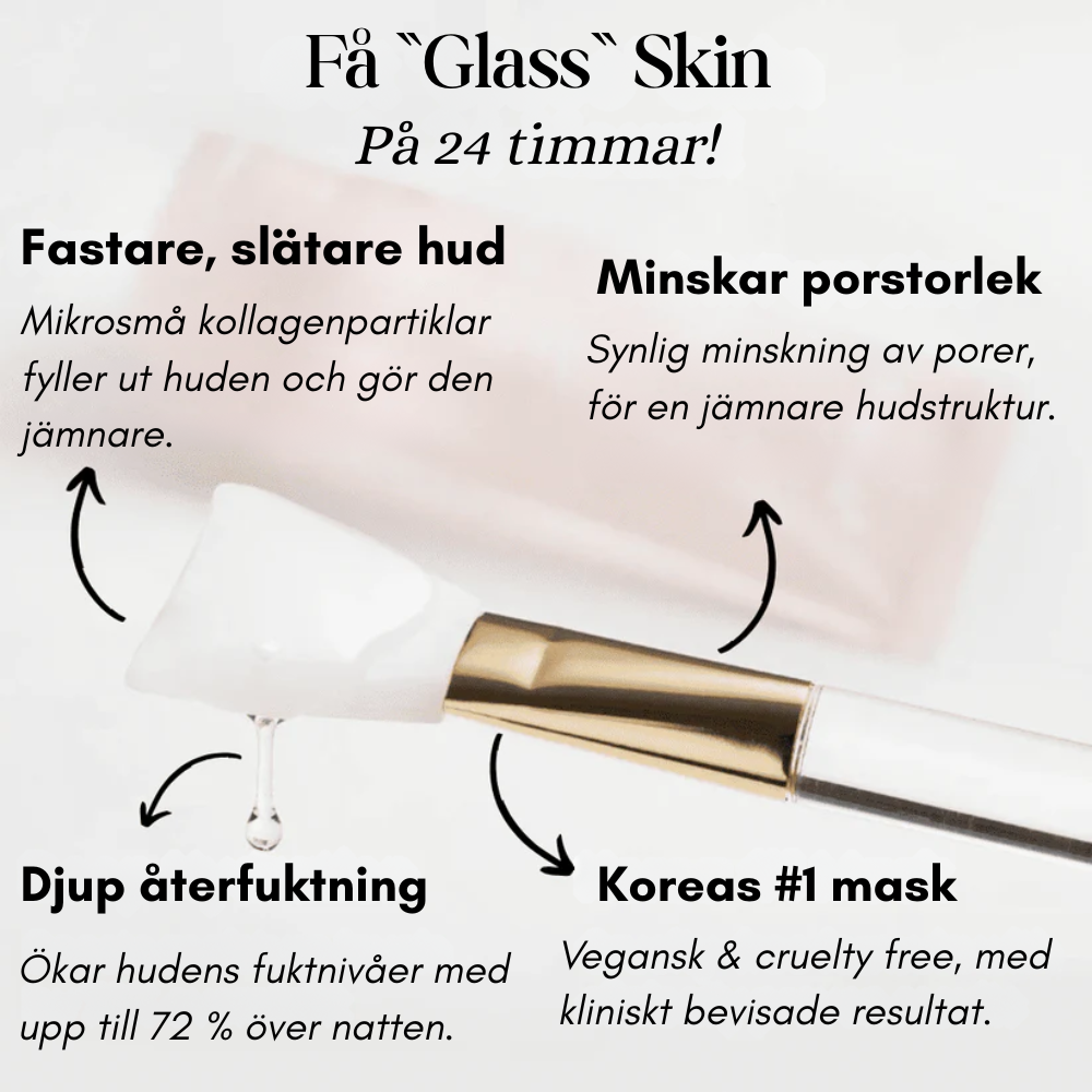 Glowtox - Glass skin kollagenmask