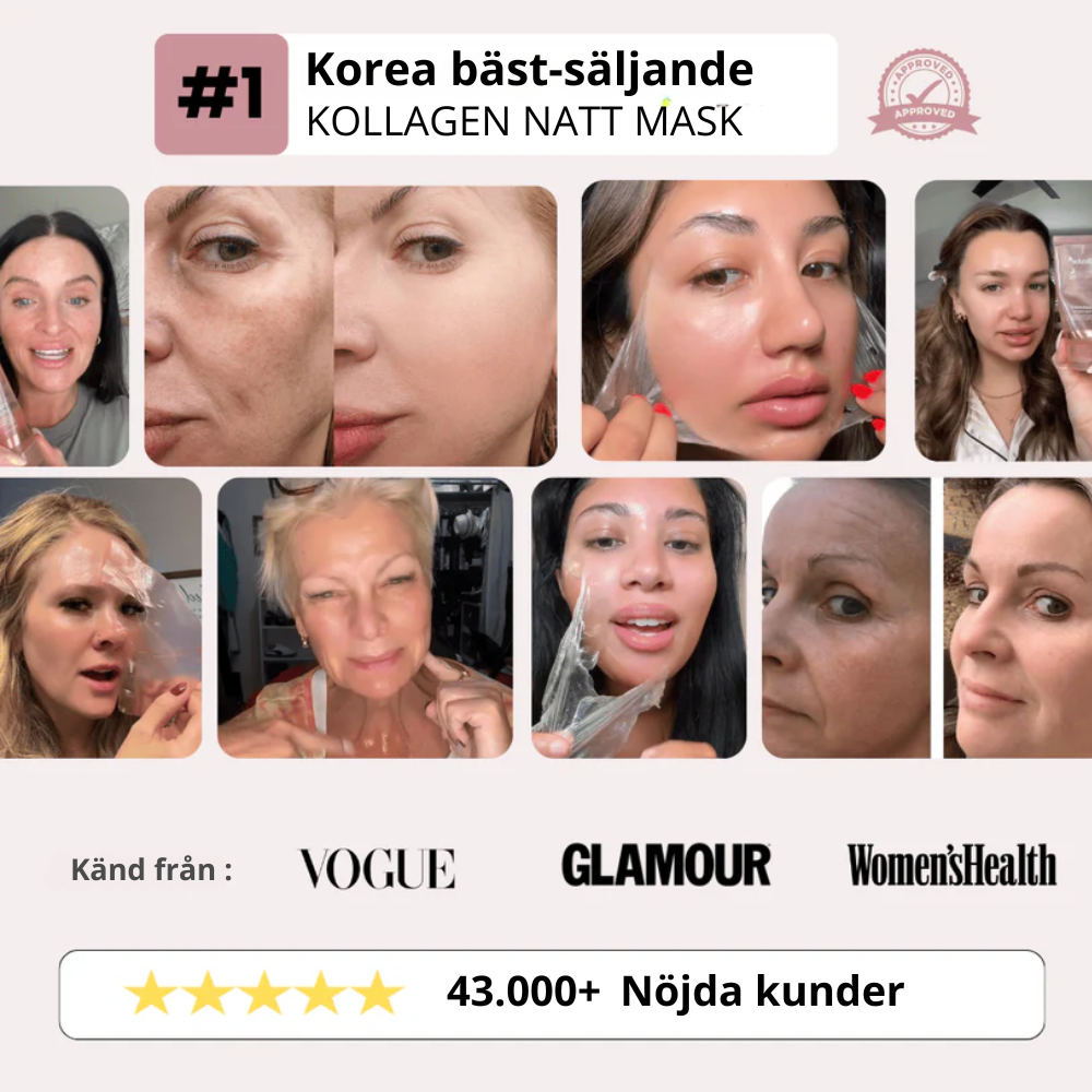 Glowtox - Glass skin kollagenmask
